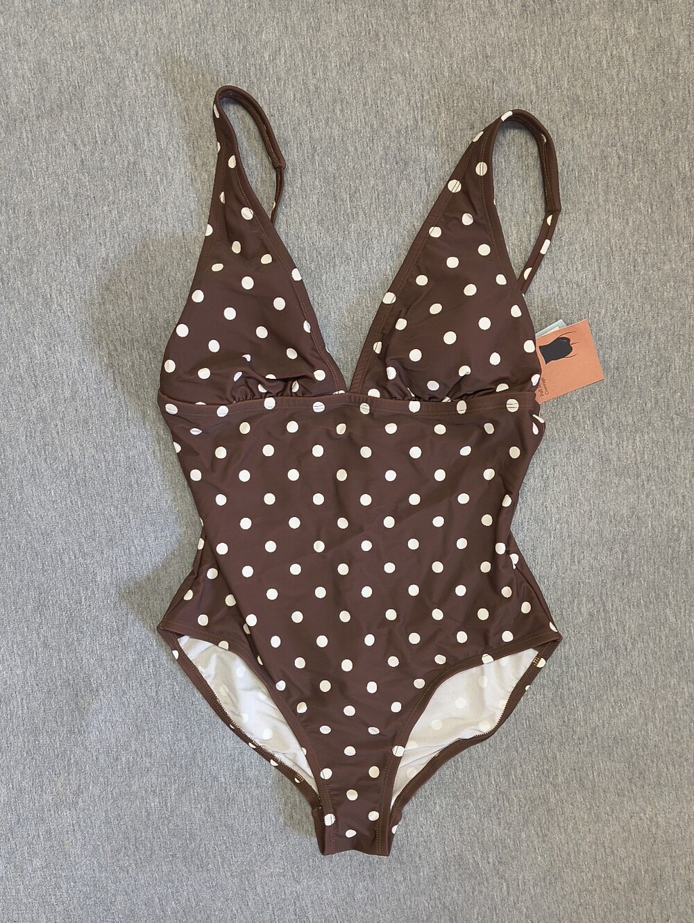Shade & Shore Polka Dot Tummy‑Control Full‑Coverage One‑Piece – Multicolor M NWT